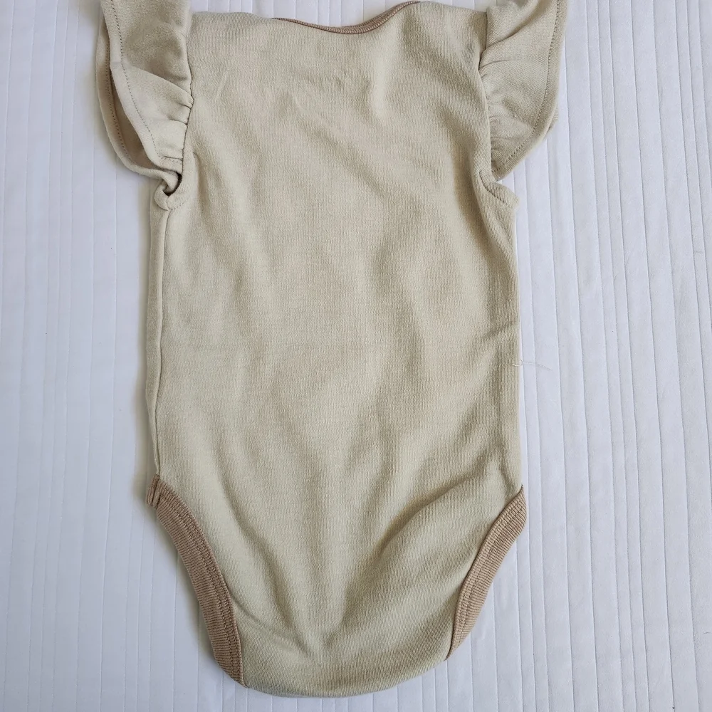 Disney Minnie Mouse Cream and Brown Baby Onesie